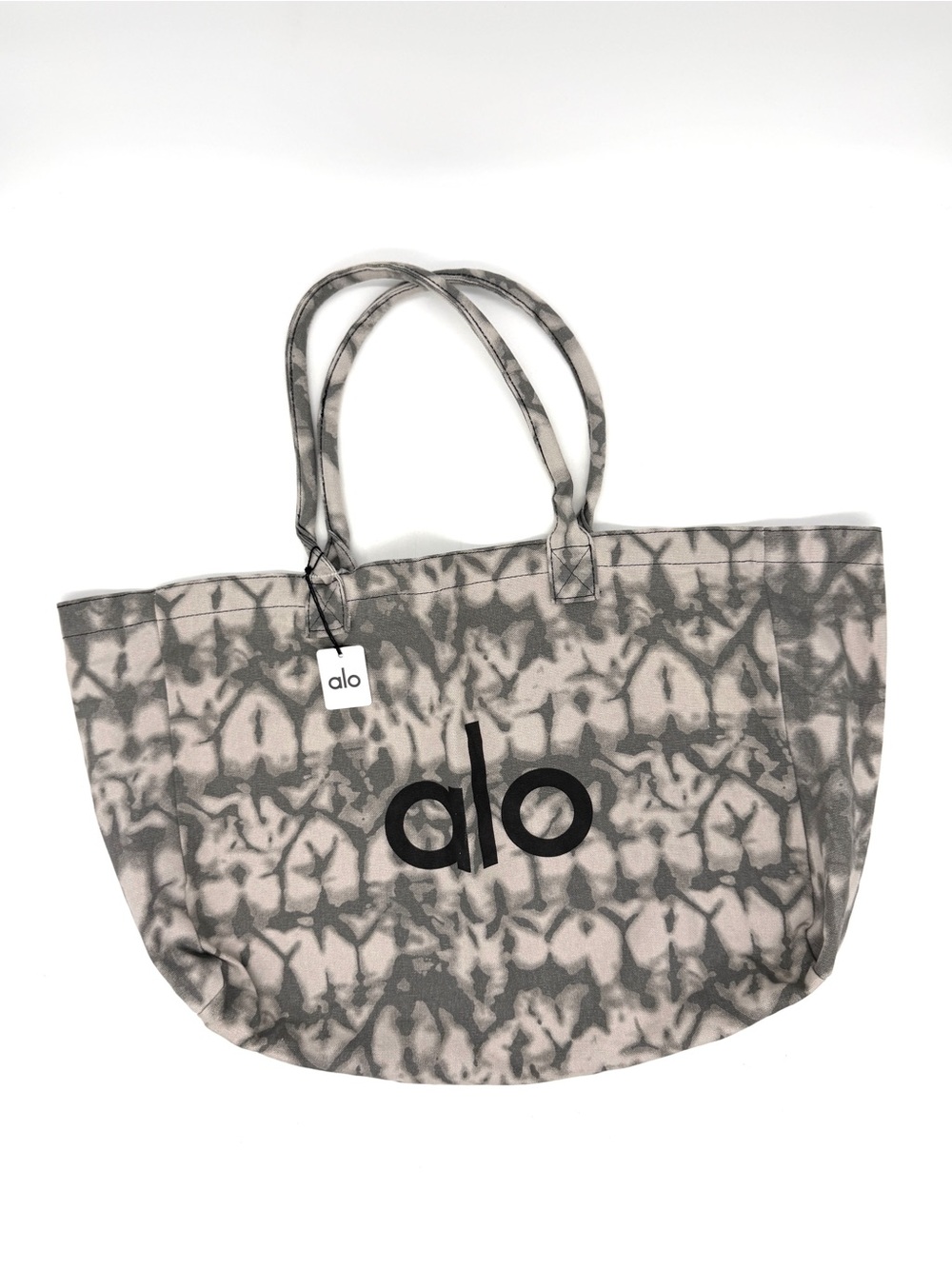 ALO Yoga Bag Gray & White Tie Dye NWT
